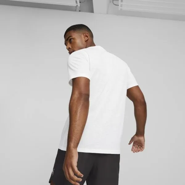 Puma GRAPHIC Pánske tričko, biela, veľkosť