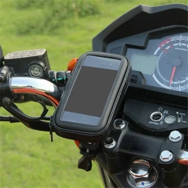 4Car MOBILE HOLDER 6,3" Držiak na bicykel, čierna, veľkosť
