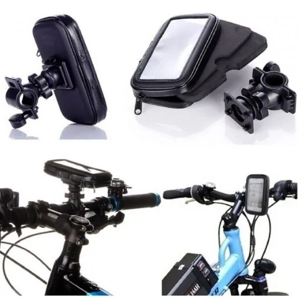 4Car MOBILE HOLDER 6,3" Držiak na bicykel, čierna, veľkosť