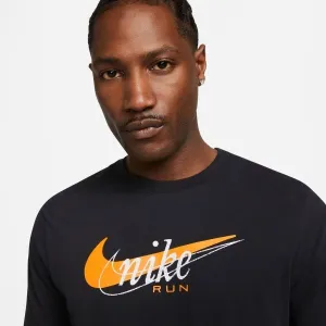 Nike NK DF TEE HERITAGE Pánske tričko, čierna, veľkosť