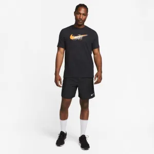 Nike NK DF TEE HERITAGE Pánske tričko, čierna, veľkosť
