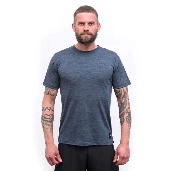 Merino tričko Sensor Merino Lite Tee SS - mottled blue