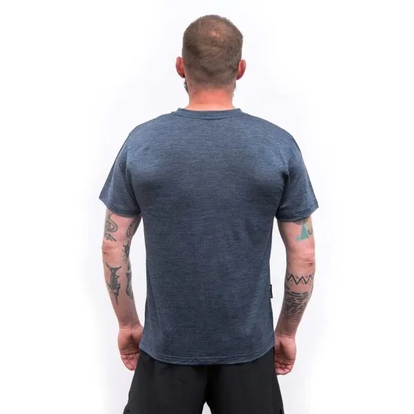 Merino tričko Sensor Merino Lite Tee SS - mottled blue