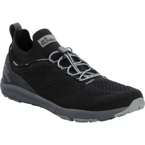 Jack Wolfskin SPIRIT KNIT LOW M Pánska treková obuv, čierna, veľkosť