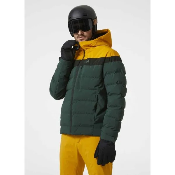 Helly Hansen BOSSANOVA PUFFY JACKET Pánska lyžiarska bunda, tmavo zelená, veľkosť XXL
