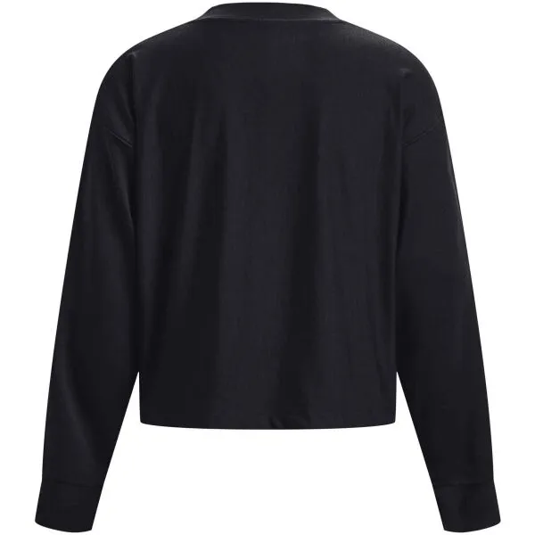 Under Armour UA RIVAL TERRY OVERSIZED CRW Dámske tréningové tričko, čierna, veľkosť
