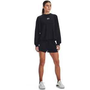 Under Armour UA RIVAL TERRY OVERSIZED CRW Dámske tréningové tričko, čierna, veľkosť
