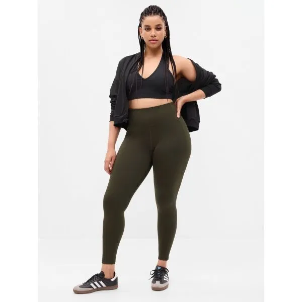 GAP POWER FULL LEGGING V2 Dámske legíny, khaki, veľkosť