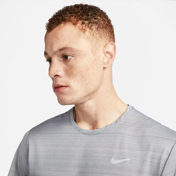 Nike DF MILER BREATHE SS Pánske tričko, sivá, veľkosť