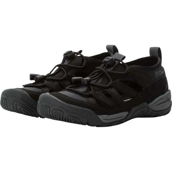 Jack Wolfskin VILLI SANDAL K Detské sandále, čierna, veľkosť