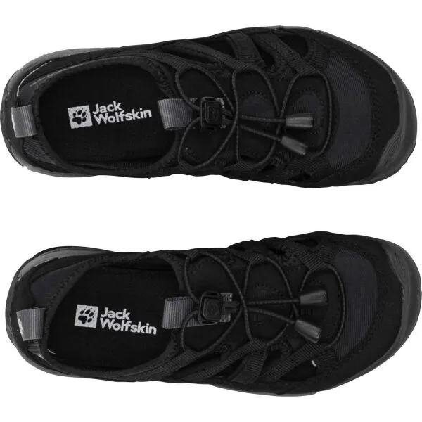 Jack Wolfskin VILLI SANDAL K Detské sandále, čierna, veľkosť