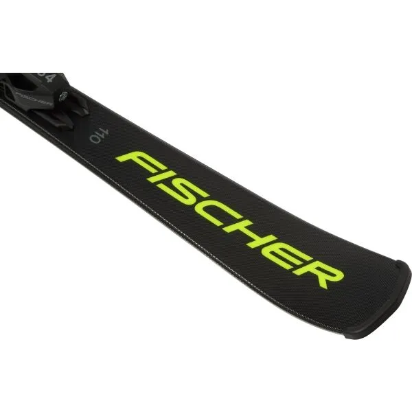 Fischer RC4 RACE JR+ FJ4 SLR Detské zjazdové lyže, čierna, veľkosť
