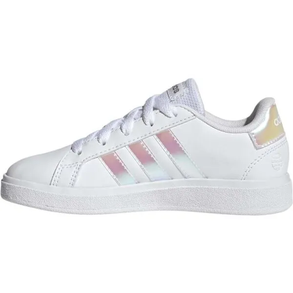 Dievčenská rekreačná obuv ADIDAS Grand Court 2.0 K cloud white iridescent cloud white