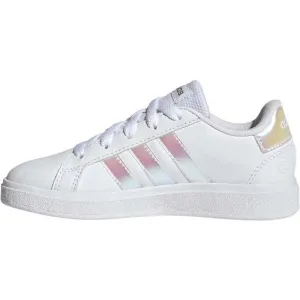 Dievčenská rekreačná obuv ADIDAS Grand Court 2.0 K cloud white iridescent cloud white