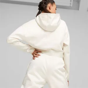 Puma STRONG POWER FLEECE HOODIE Dámska mikina, béžová, veľkosť