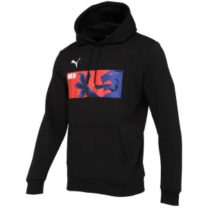 Puma TEAMGOAL 23 CAUSALS HOODY Pánska futbalová mikina, čierna, veľkosť