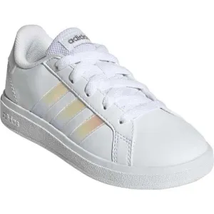 Dievčenská rekreačná obuv ADIDAS Grand Court 2.0 K cloud white iridescent cloud white
