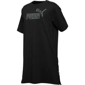 Puma ESSENTIALS LOGO DRESS TR Dámske šaty, čierna, veľkosť