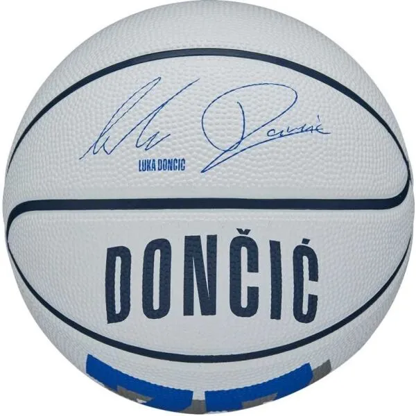 Wilson NBA PLAYER ICON MINI BSKT LUKA 3 Mini basketbalová lopta, biela, veľkosť