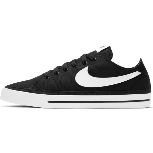 Nike COURT LEGACY CANVAS Pánska voľnočasová obuv, čierna, veľkosť 44.5
