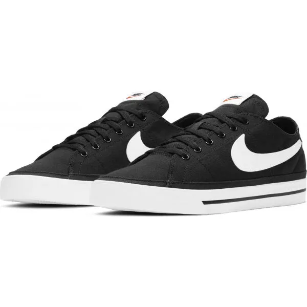 Nike COURT LEGACY CANVAS Pánska voľnočasová obuv, čierna, veľkosť 44.5