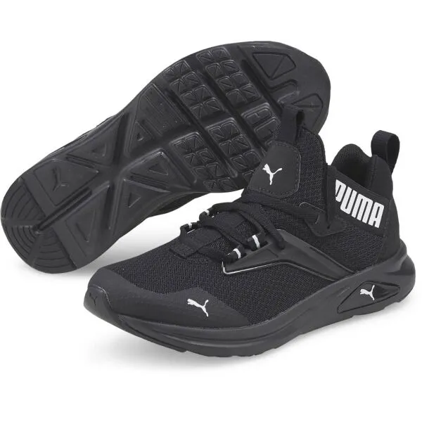 Puma ENZO 2 REFRESH JR Juniorská voľnočasová obuv, čierna, veľkosť 38