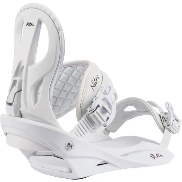 NITRO RYTHM Snowboardové viazanie, biela, veľkosť