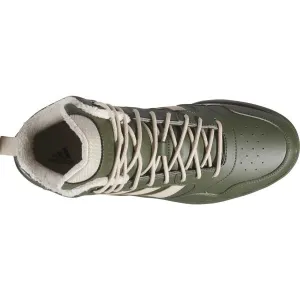 adidas HOOPS 3.0 MID WTR Pánske tenisky, tmavo zelená, veľkosť 46