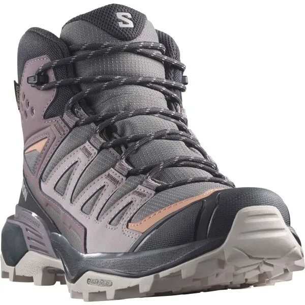 Turistické topánky dámske Salomon X Ultra 360 Mid GTX - plum/phantom/cork