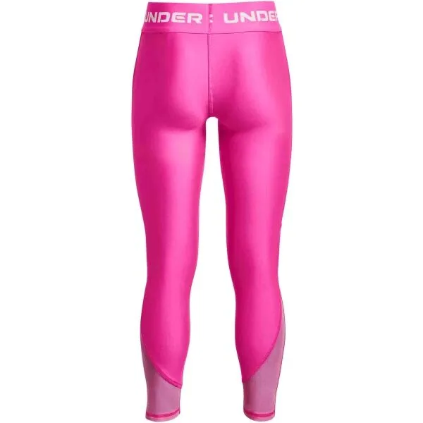 Under Armour ARMOUR LEGGINS Dievčenské legíny, ružová, veľkosť XL