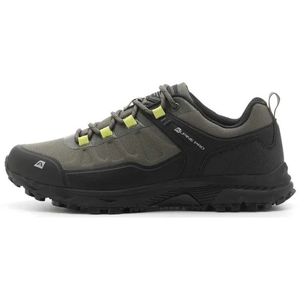 ALPINE PRO MELVIN Pánska outdoorová obuv, khaki, veľkosť