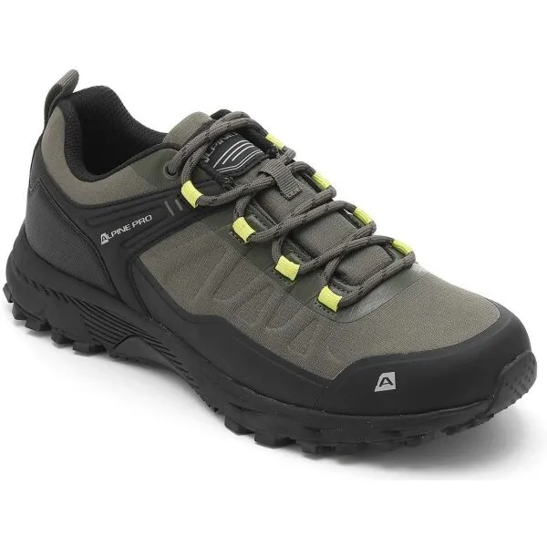ALPINE PRO MELVIN Pánska outdoorová obuv, khaki, veľkosť