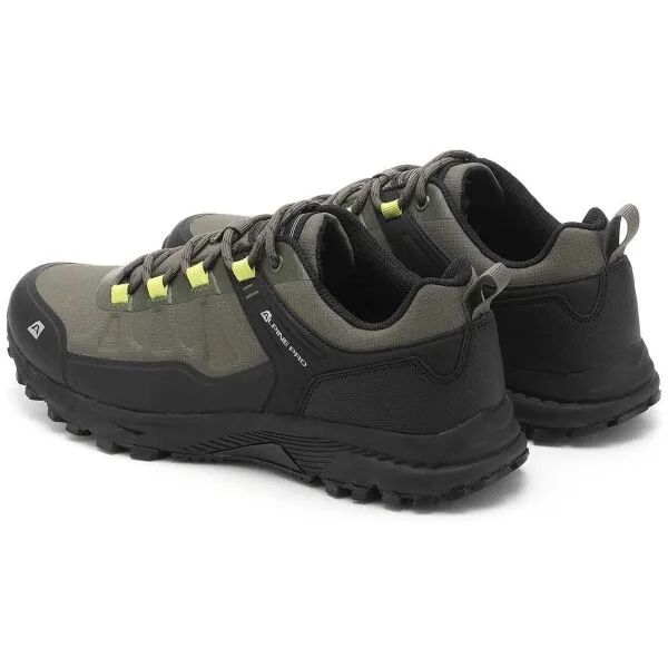 ALPINE PRO MELVIN Pánska outdoorová obuv, khaki, veľkosť