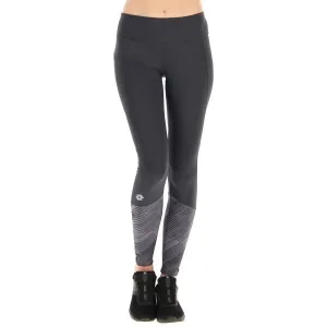 Lotto RUNNING LEGGINGS W PRT2 Dámske bežecké legíny, tmavo sivá, veľkosť