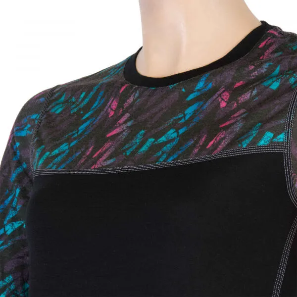Sensor MERINO IMPRESS Dámske funkčné tričko, čierna, veľkosť