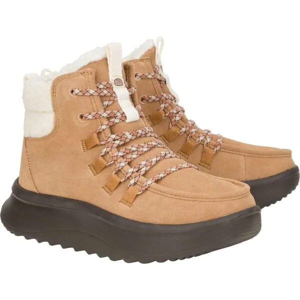 HEY DUDE WENDY PEAK APRES SUEDE COZY Dámska zimná obuv, hnedá, veľkosť