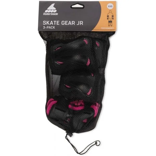 Rollerblade SKATE GEAR JUNIOR 3 PACK Set in-line detských chráničov, čierna, veľkosť