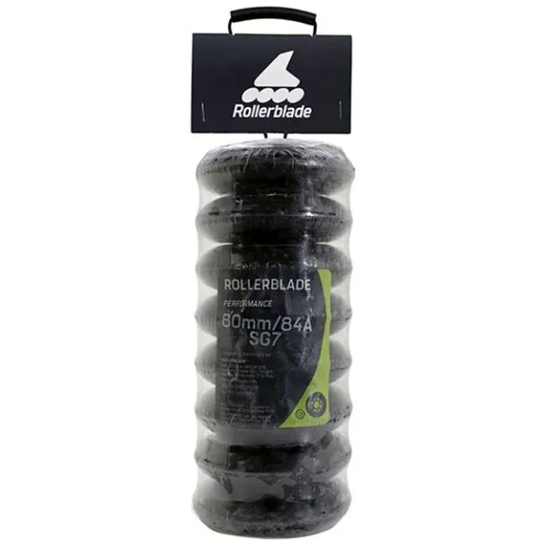 Rollerblade 80MM/SG7 WHEEL/BEARING XT (8PCS) Inline kolieska, sivá, veľkosť