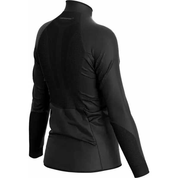 Compressport HURRICANE WINDPROOF JACKET W Dámska vetruodolná bunda, čierna, veľkosť