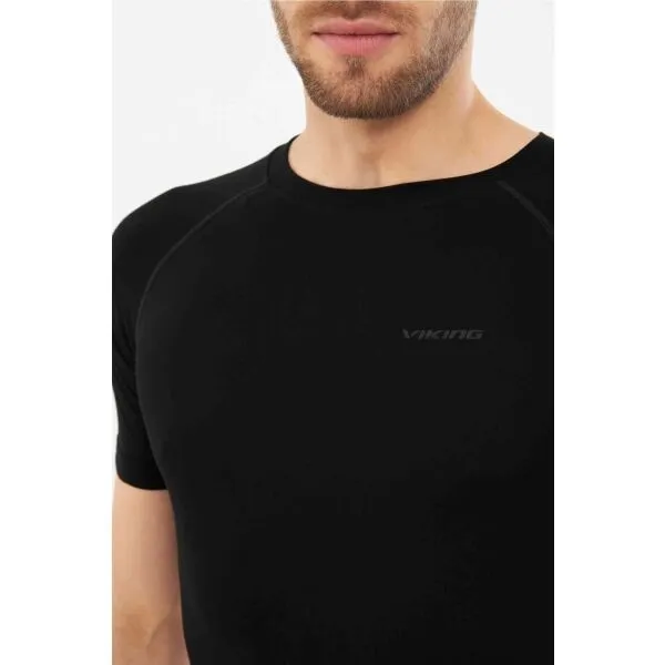 Viking LOCKNESS T-SHIRT BAMBOO Pánske funkčné tielko, čierna, veľkosť