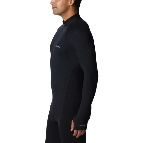 Columbia MIDWEIGHT STRETCH LONG SLEEVE HALF ZIP Pánske funkčné tričko, čierna, veľkosť