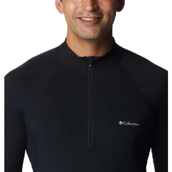 Columbia MIDWEIGHT STRETCH LONG SLEEVE HALF ZIP Pánske funkčné tričko, čierna, veľkosť