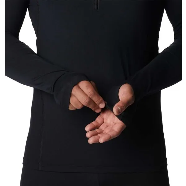 Columbia MIDWEIGHT STRETCH LONG SLEEVE HALF ZIP Pánske funkčné tričko, čierna, veľkosť