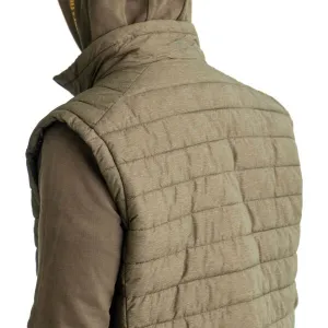 ADVENTER & FISHING OLIVINE Pánska zateplená vesta, khaki, veľkosť