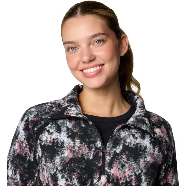 Dámska mikina bez kapucne Columbia Glacial IV Print 1/2 Zip - snowdrift timberwild