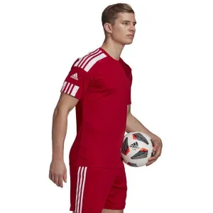 adidas SQUAD 21 JSY SS Pánsky futbalový dres, červená, veľkosť