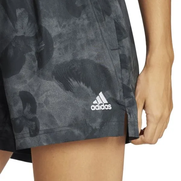 adidas FLORAL GRAPHIC WOVEN SHORTS Dámske šortky, čierna, veľkosť