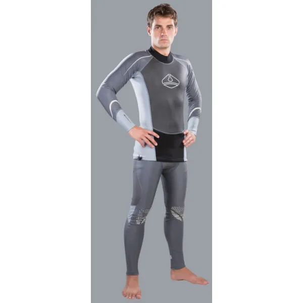 LAVACORE LC ELITE PANTS Nohavice s merinom na vodné športy, sivá, veľkosť