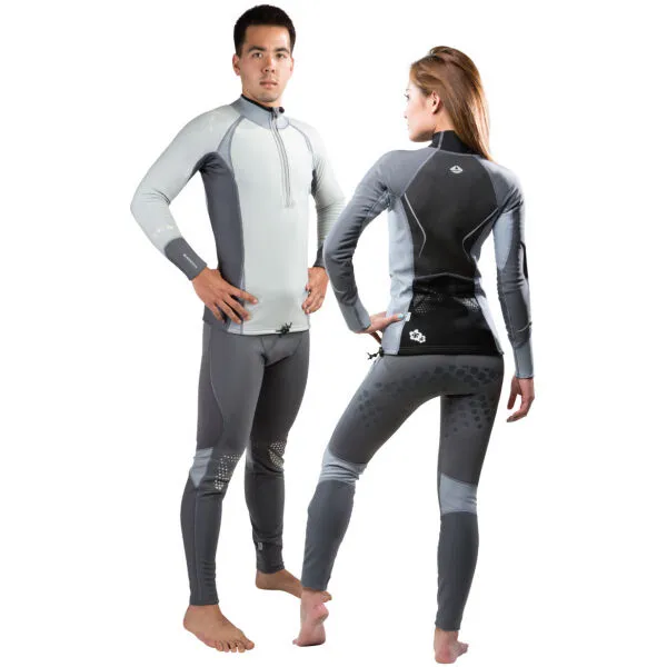 LAVACORE LC ELITE PANTS Nohavice s merinom na vodné športy, sivá, veľkosť