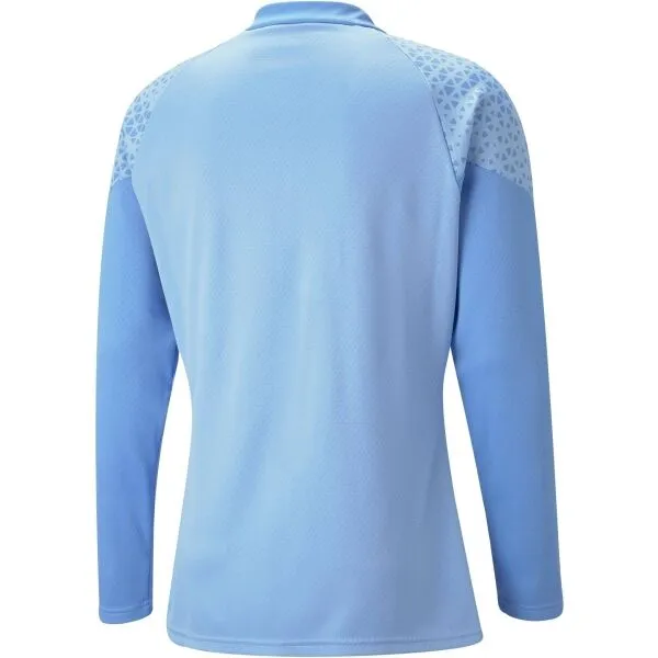 Puma TEAMCUP TRAINING 1/4 ZIP TOP Pánska športová mikina, svetlomodrá, veľkosť